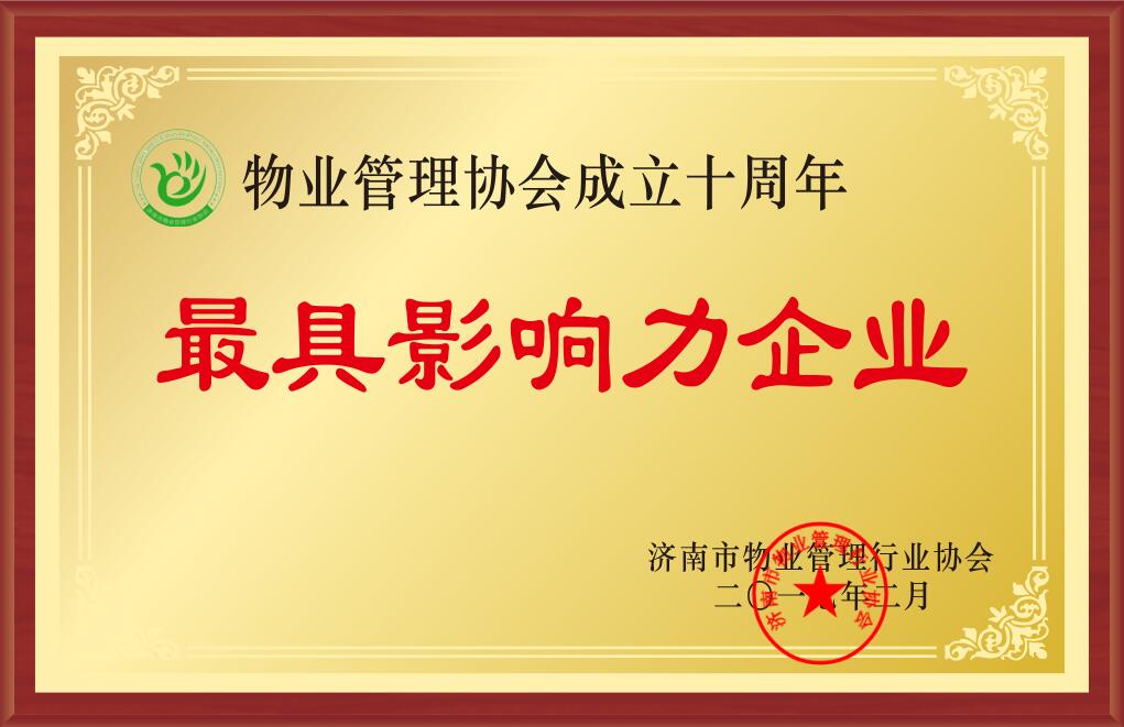 濟南市最具影響力企業(yè)